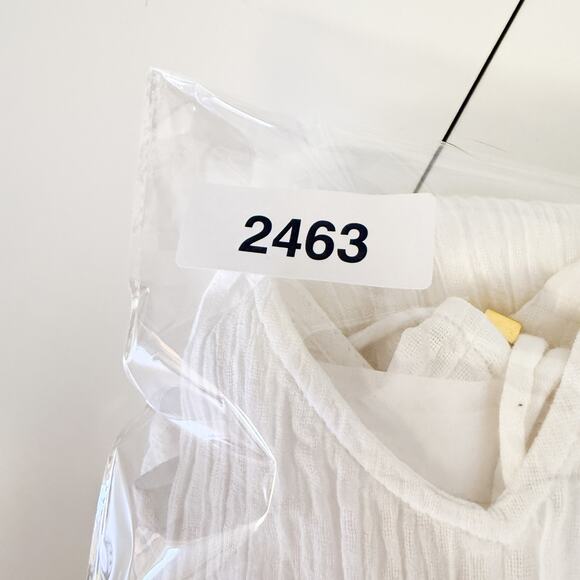 NWT Aerie Gauze Midi Tank White Dress Flowy Side Slits - M - Picture 9 of 9